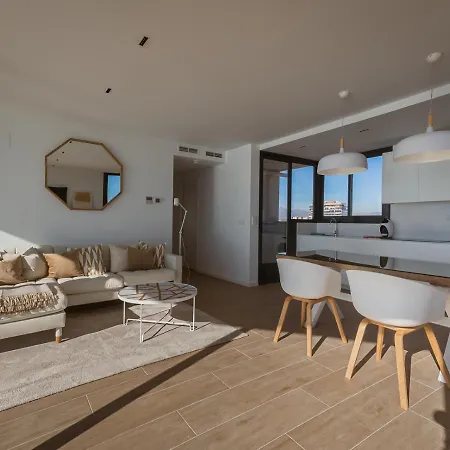 Modern Sea Front Jacuzzi Blue Sky Appartement Alicante
